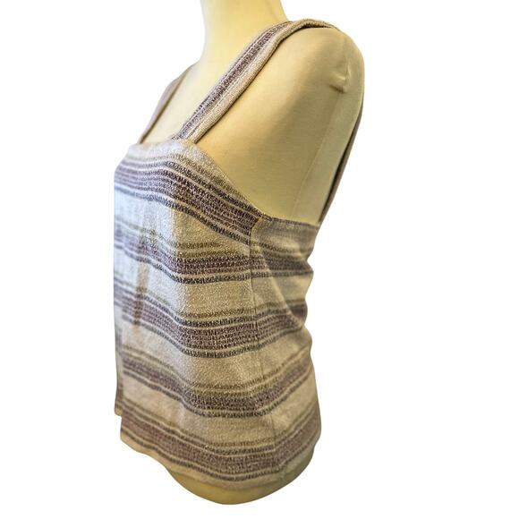 Madewell Striped Button-Back Tank Top, Women's, Sz Medium, Boho Festival Summer - Picture 5 of 7
